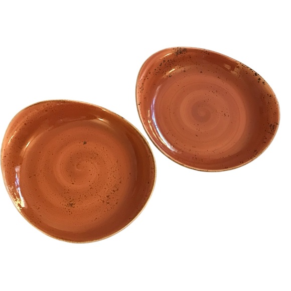 2 Steelite Craft Terracotta Freestyle Bowls Plates 9.5" England Pottery 11300521 - Picture 5 of 12